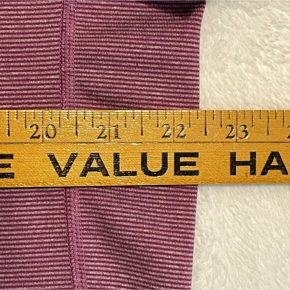 REI Performance Tee Long Sleeve Crew Neck Stretchy Women's XL Pink Gray Stripes - Picture 10 of 12